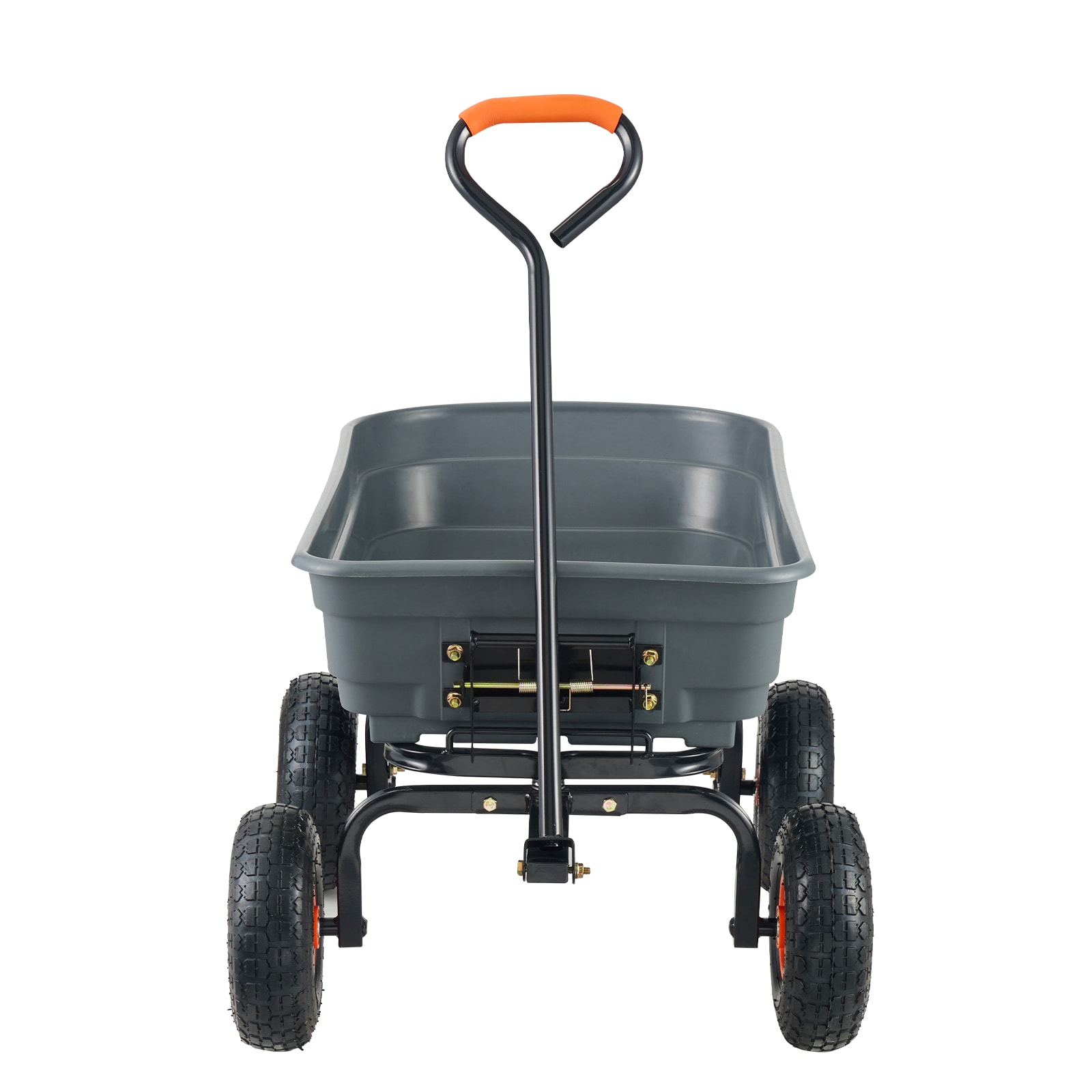 Poly Garden Dump Cart With Convertible Handle And Steel Frame_voghion.com